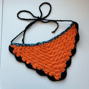 Handmade Crochet McLaren F1 Bandana/ Headscarf.